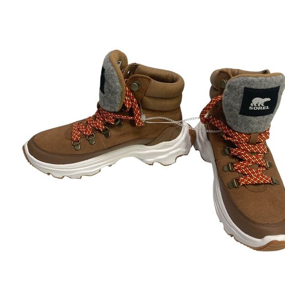 NEW SOREL Kinetic Breakthru Conquest Sneaker Boots Tan 7.5 Corp core Trail Cabin - Picture 7 of 9